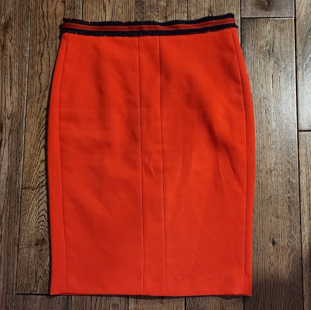 Sandra Angelozzi Red Midi Pencil Skirt - Picture 2 of 7